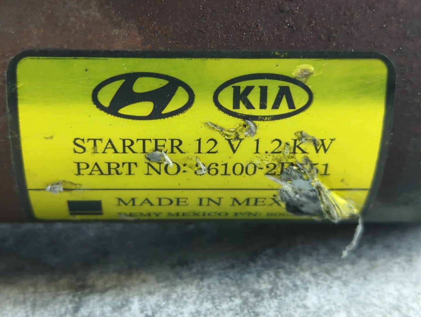 2014-2020 Hyundai Elantra Car Starter Motor Solenoid OEM Fits Fits 2014 2015 2016 2017 2018 2019 2020 OEM Used Auto Parts - Oemusedautoparts1.com