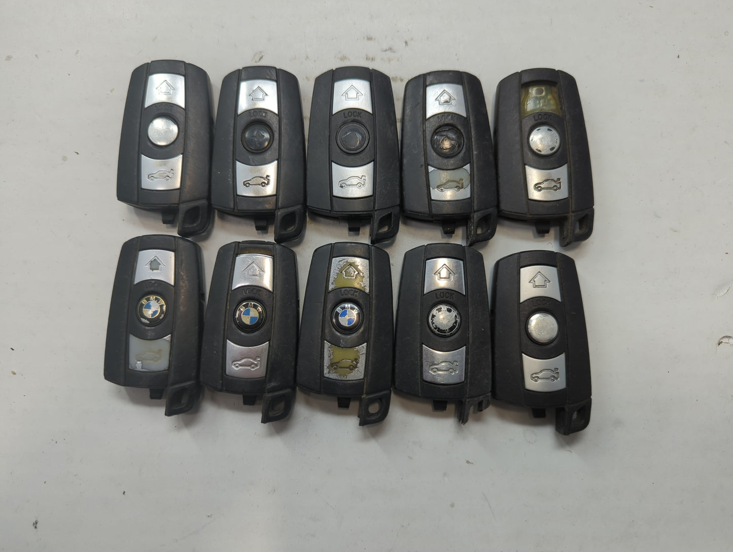 Lot of 10 Bmw Keyless Entry Remote Fob KR55WK49123 | KR55WK49127 MIXED - Oemusedautoparts1.com