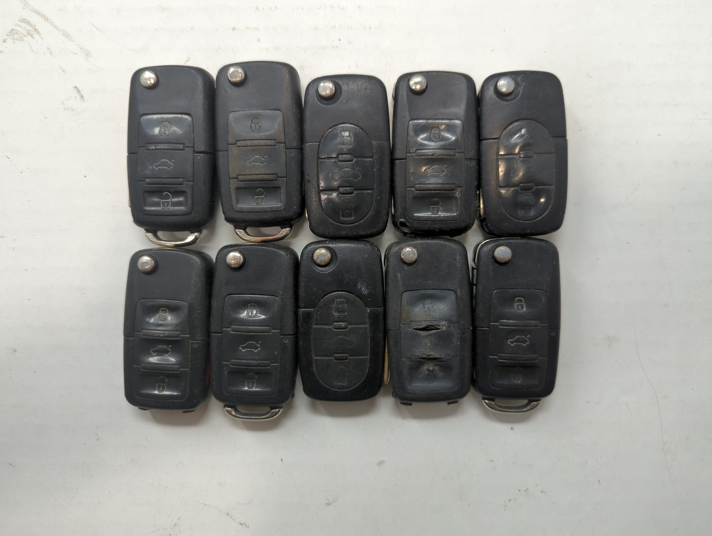 Lot of 10 Volkswagen Keyless Entry Remote Fob MYT8Z0837231 | NBG92596263 - Oemusedautoparts1.com