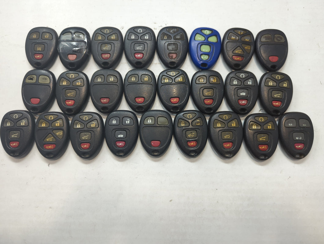 Lot of 25 Chevrolet Keyless Entry Remote Fob OUC60270 | OUC60221 MIXED