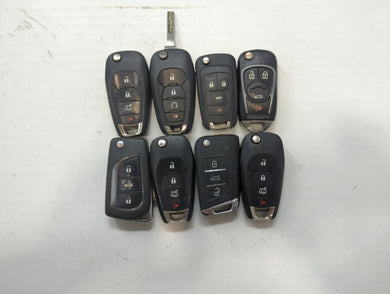 Lot of 8 Chevrolet Keyless Entry Remote Fob MIXED FCC IDS MIXED PART