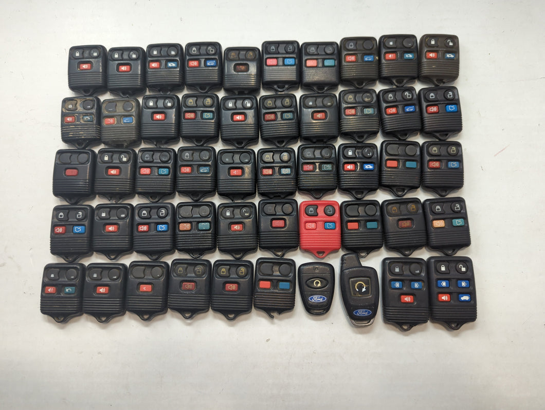 Lot of 50 Ford Keyless Entry Remote Fob MIXED FCC IDS MIXED PART NUMBERS