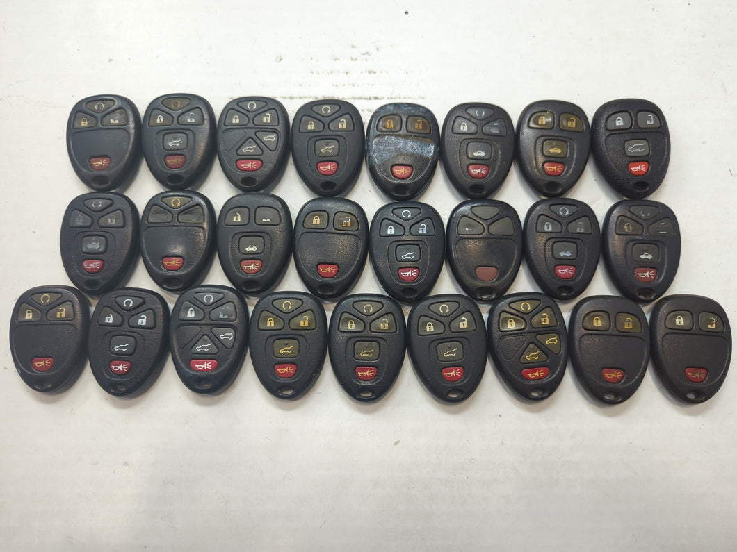 Lot of 25 Chevrolet Keyless Entry Remote Fob OUC60270 | OUC60221 MIXED