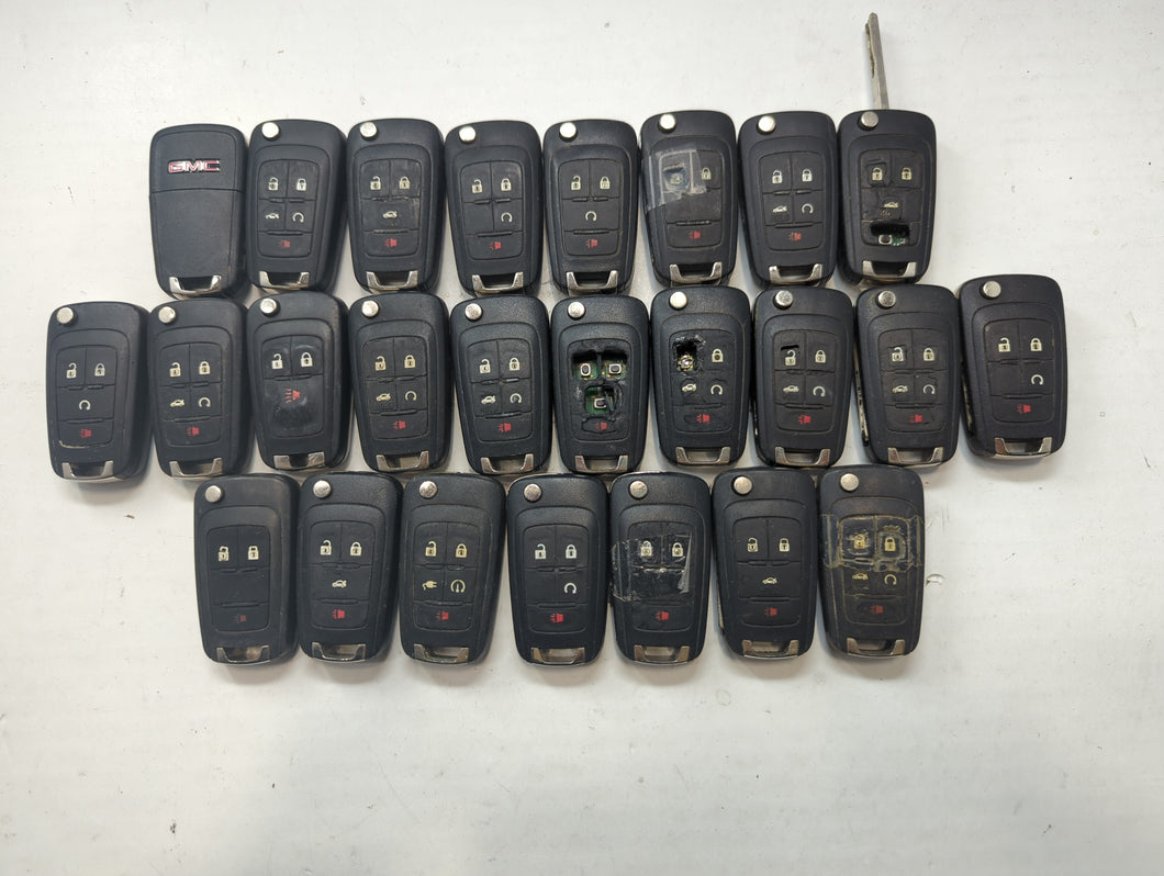 Lot of 25 Chevrolet Keyless Entry Remote Fob MIXED FCC IDS MIXED PART