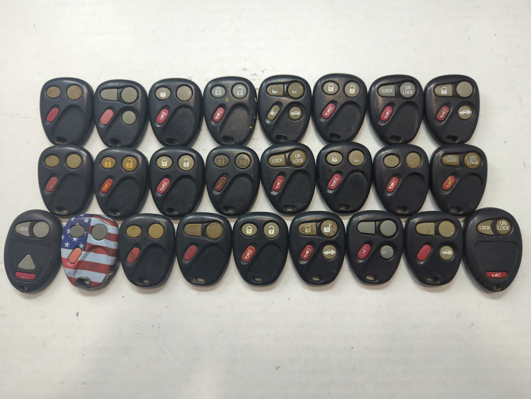 Lot of 25 Chevrolet Keyless Entry Remote Fob KOBUTIBT | LHJ011 |