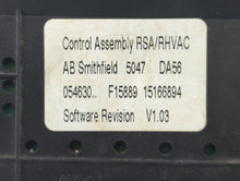 2004-2005 Chevrolet Trailblazer Ext Climate Control Module Temperature AC/Heater Replacement P/N:15166894 Fits Fits 2004 2005 OEM Used Auto Parts