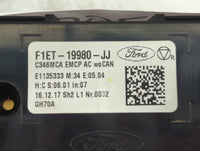 2015-2018 Ford Focus Climate Control Module Temperature AC/Heater Replacement P/N:F1ET-19980-JJ Fits Fits 2015 2016 2017 2018 OEM Used Auto Parts - Oemusedautoparts1.com