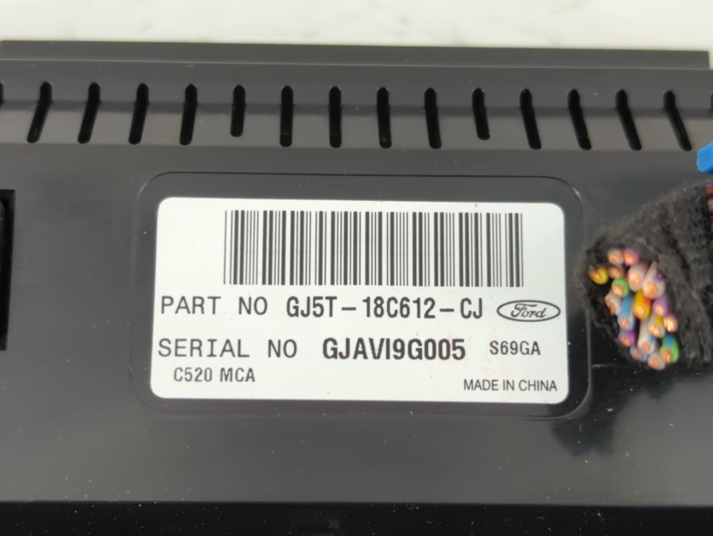 2018-2019 Ford Escape Climate Control Module Temperature AC/Heater Replacement P/N:GJ5T-18C612-CJ Fits Fits 2018 2019 OEM Used Auto Parts - Oemusedautoparts1.com