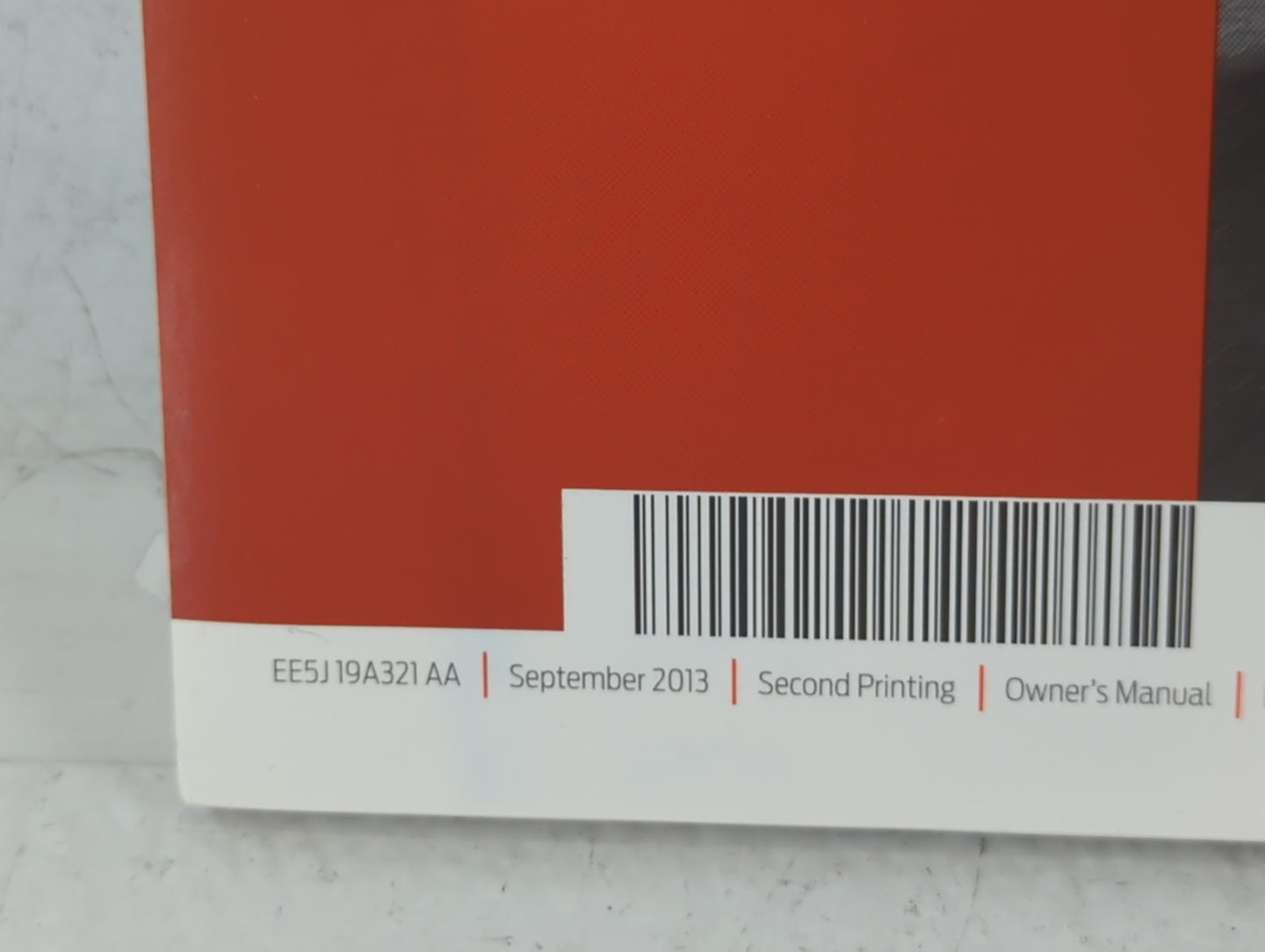 2014 Ford Fusion Owners Manual Book Guide P/N:EE5J19A321 AA OEM Used Auto Parts - Oemusedautoparts1.com