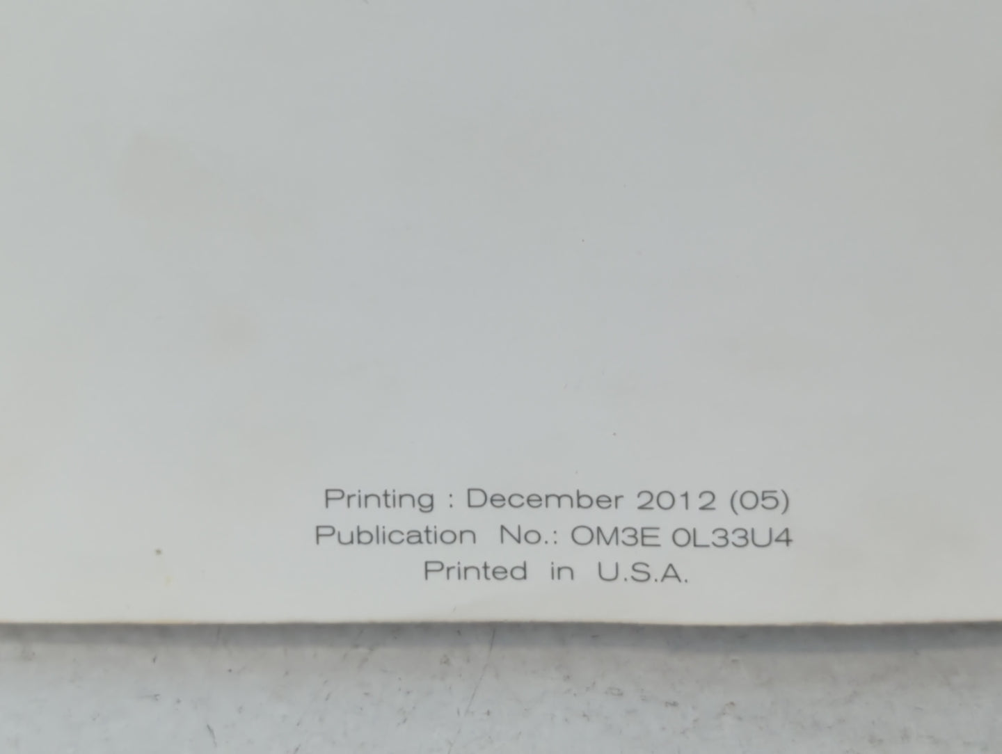 2013 Nissan Altima Owners Manual Book Guide P/N:OM3E 0L33U4 OEM Used Auto Parts - Oemusedautoparts1.com