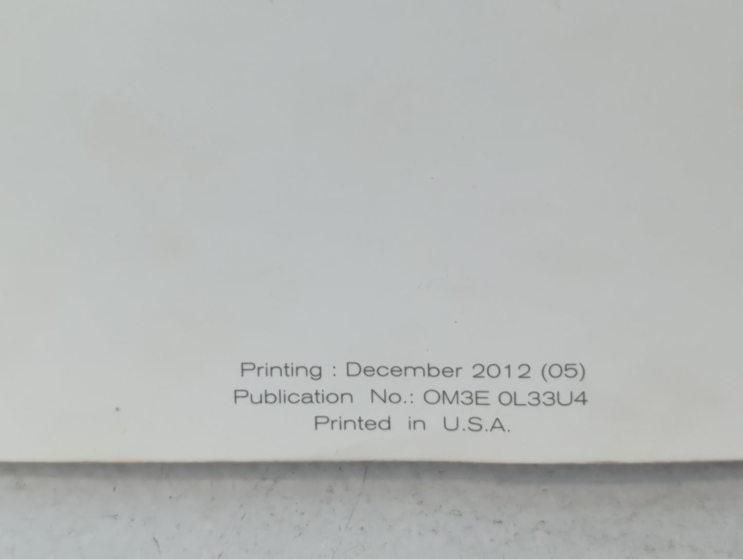 2013 Nissan Altima Owners Manual Book Guide P/N:OM3E 0L33U4 OEM Used Auto Parts - Oemusedautoparts1.com