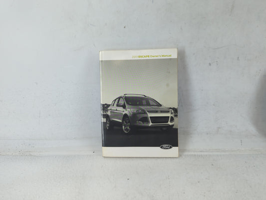 2013 Ford Escape Owners Manual Book Guide P/N:DJ5J 19A321 AA OEM Used Auto Parts