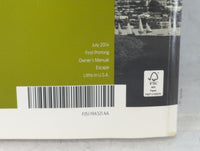 2015 Ford Escape Owners Manual Book Guide P/N:FJ5J 19A321 AA OEM Used Auto Parts - Oemusedautoparts1.com