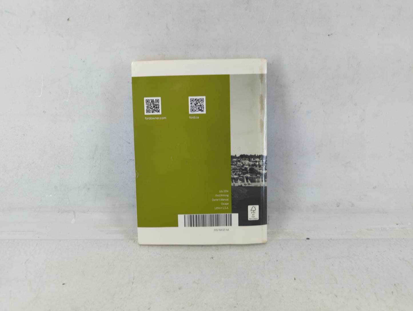 2015 Ford Escape Owners Manual Book Guide P/N:FJ5J 19A321 AA OEM Used Auto Parts - Oemusedautoparts1.com