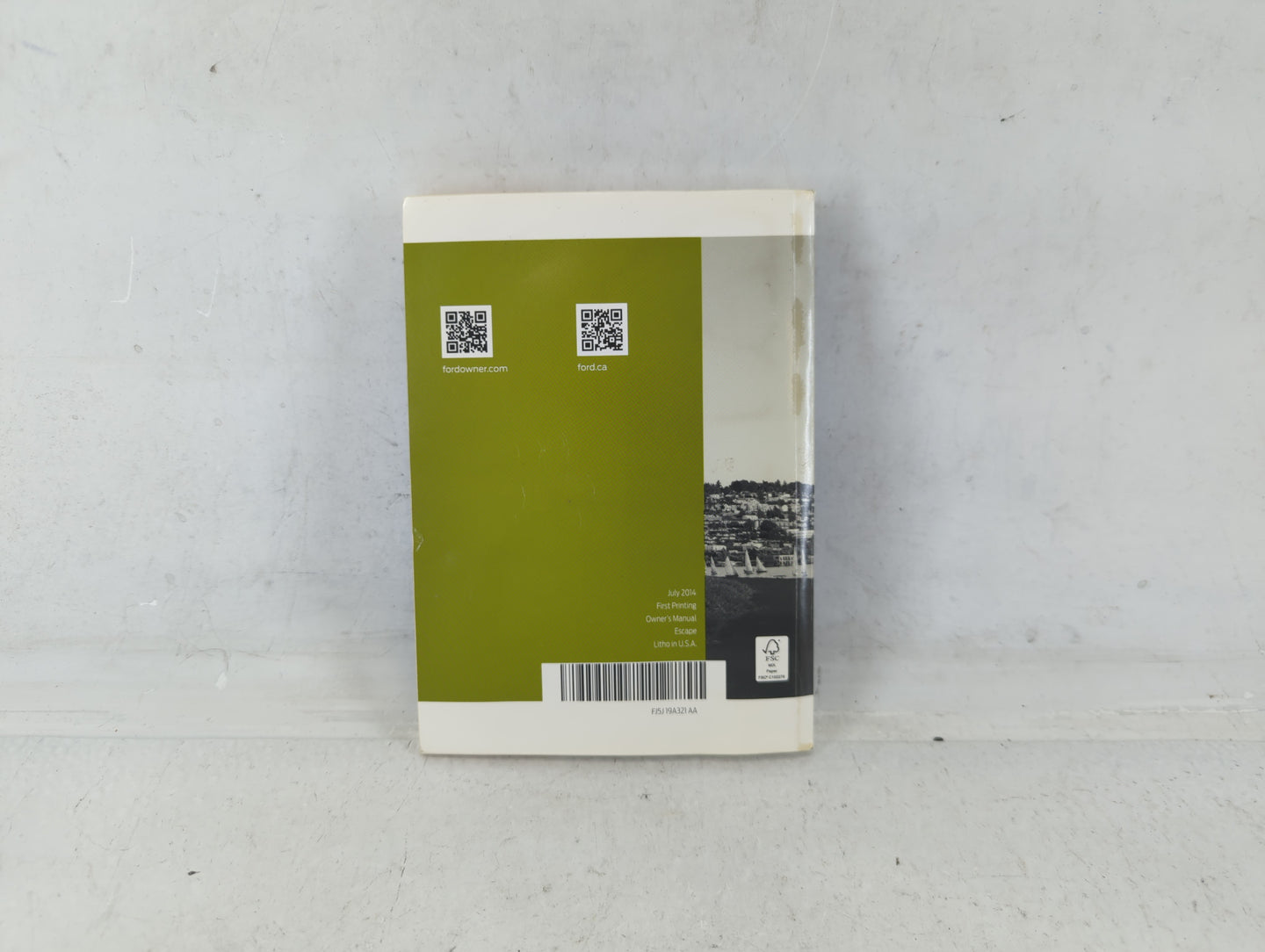 2015 Ford Escape Owners Manual Book Guide P/N:FJ5J 19A321 AA OEM Used Auto Parts - Oemusedautoparts1.com