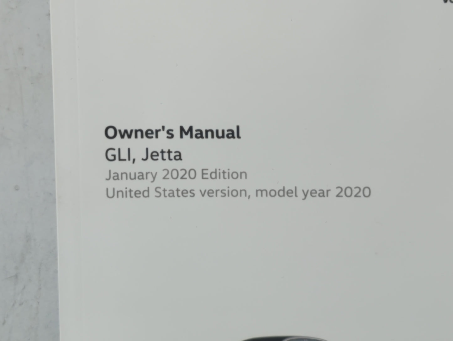 2020 Volkswagen Gli Owners Manual Book Guide OEM Used Auto Parts - Oemusedautoparts1.com