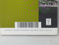 2013 Ford Escape Owners Manual Book Guide P/N:DJ5J19A321 AA OEM Used Auto Parts - Oemusedautoparts1.com