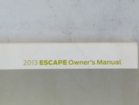 2013 Ford Escape Owners Manual Book Guide P/N:DJ5J19A321 AA OEM Used Auto Parts - Oemusedautoparts1.com
