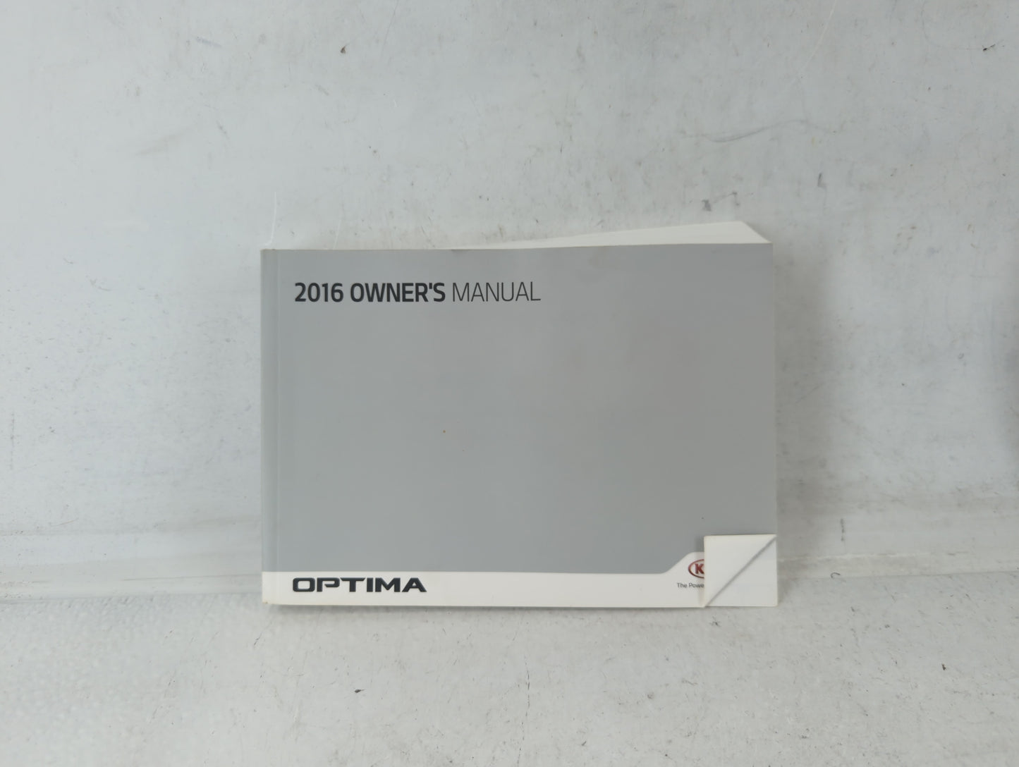 2016 Kia Optima Owners Manual Book Guide P/N:GDG5-EU65E OEM Used Auto Parts - Oemusedautoparts1.com