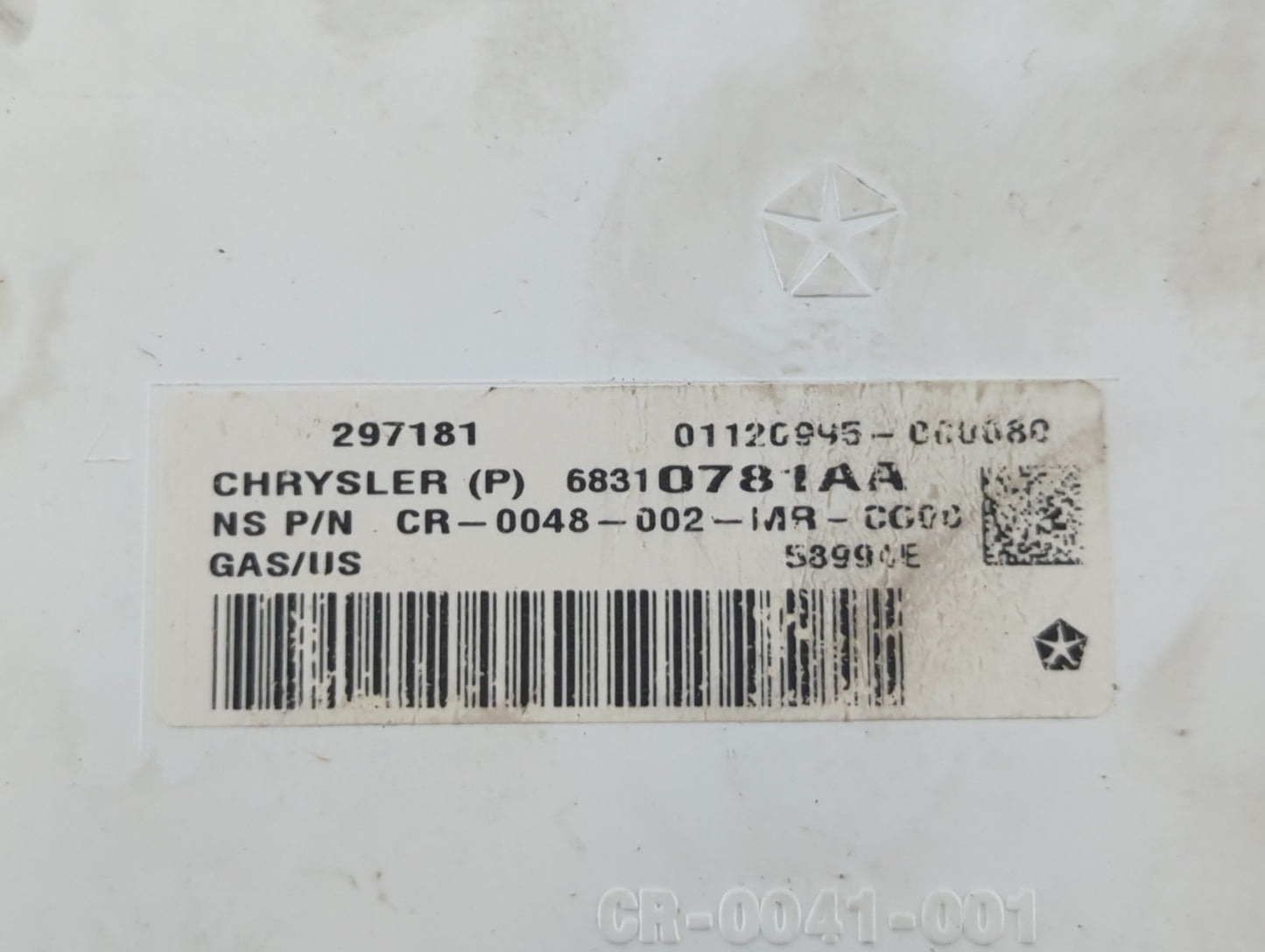 2018 Dodge Journey Instrument Cluster Speedometer Gauges P/N:68310781AA Fits OEM Used Auto Parts - Oemusedautoparts1.com