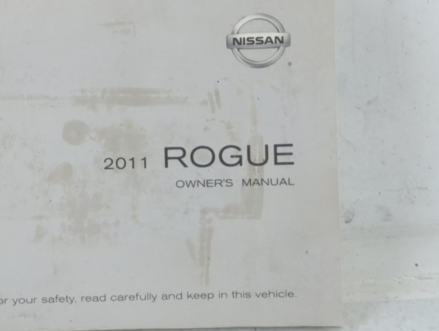 2011 Nissan Rogue Owners Manual Book Guide P/N:OM1E-0S35U0 OEM Used Auto Parts - Oemusedautoparts1.com