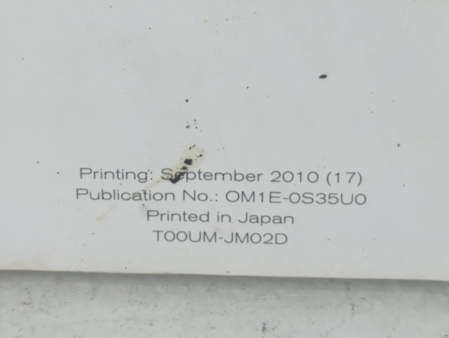 2011 Nissan Rogue Owners Manual Book Guide P/N:OM1E-0S35U0 OEM Used Auto Parts - Oemusedautoparts1.com