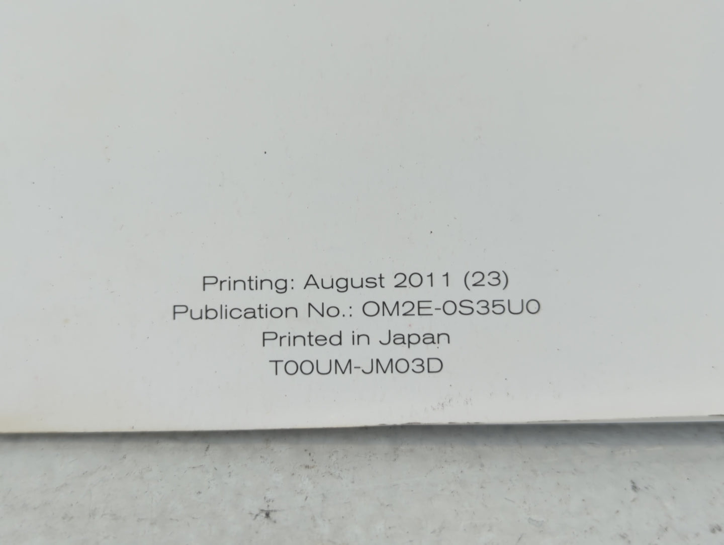2012 Nissan Rogue Owners Manual Book Guide P/N:OM2E-0S35U0 OEM Used Auto Parts - Oemusedautoparts1.com