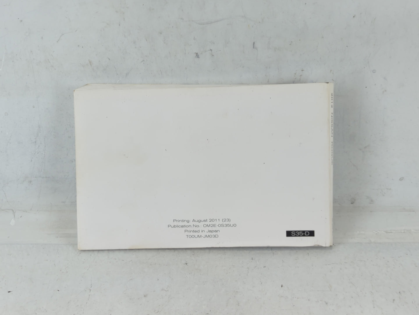2012 Nissan Rogue Owners Manual Book Guide P/N:OM2E-0S35U0 OEM Used Auto Parts - Oemusedautoparts1.com