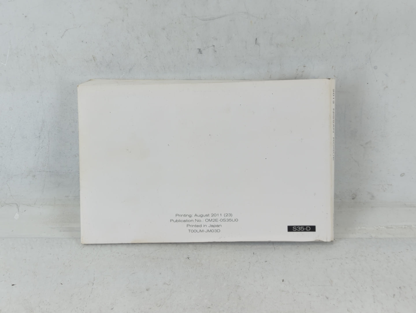 2012 Nissan Rogue Owners Manual Book Guide P/N:OM2E-0S35U0 OEM Used Auto Parts - Oemusedautoparts1.com