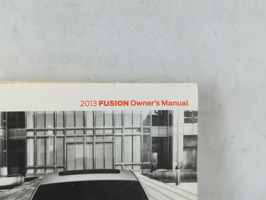 2013 Ford Fusion Owners Manual Book Guide P/N:DE5J19A321 AA OEM Used Auto Parts