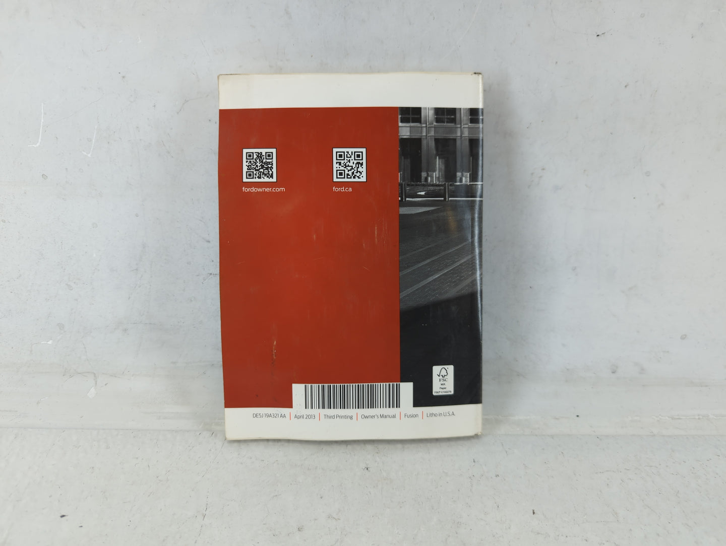 2013 Ford Fusion Owners Manual Book Guide P/N:DE5J19A321 AA OEM Used Auto Parts - Oemusedautoparts1.com