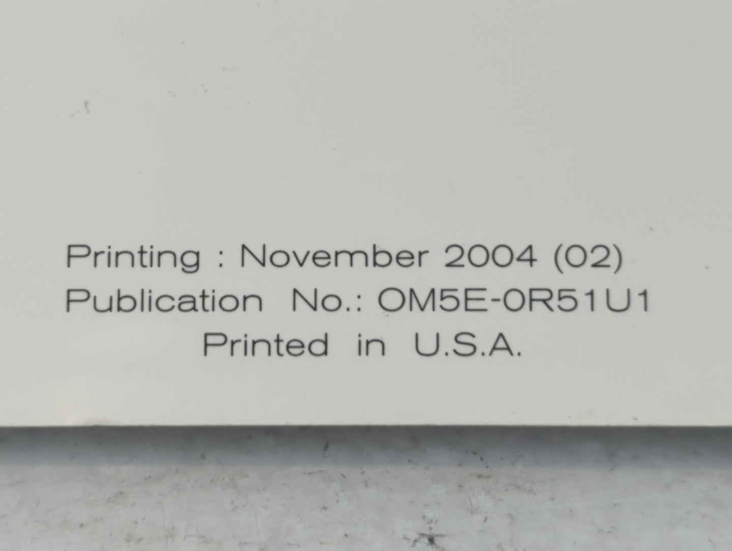 2005 Nissan Pathfinder Owners Manual Book Guide P/N:OM5E-0R51U1 OEM Used Auto Parts - Oemusedautoparts1.com