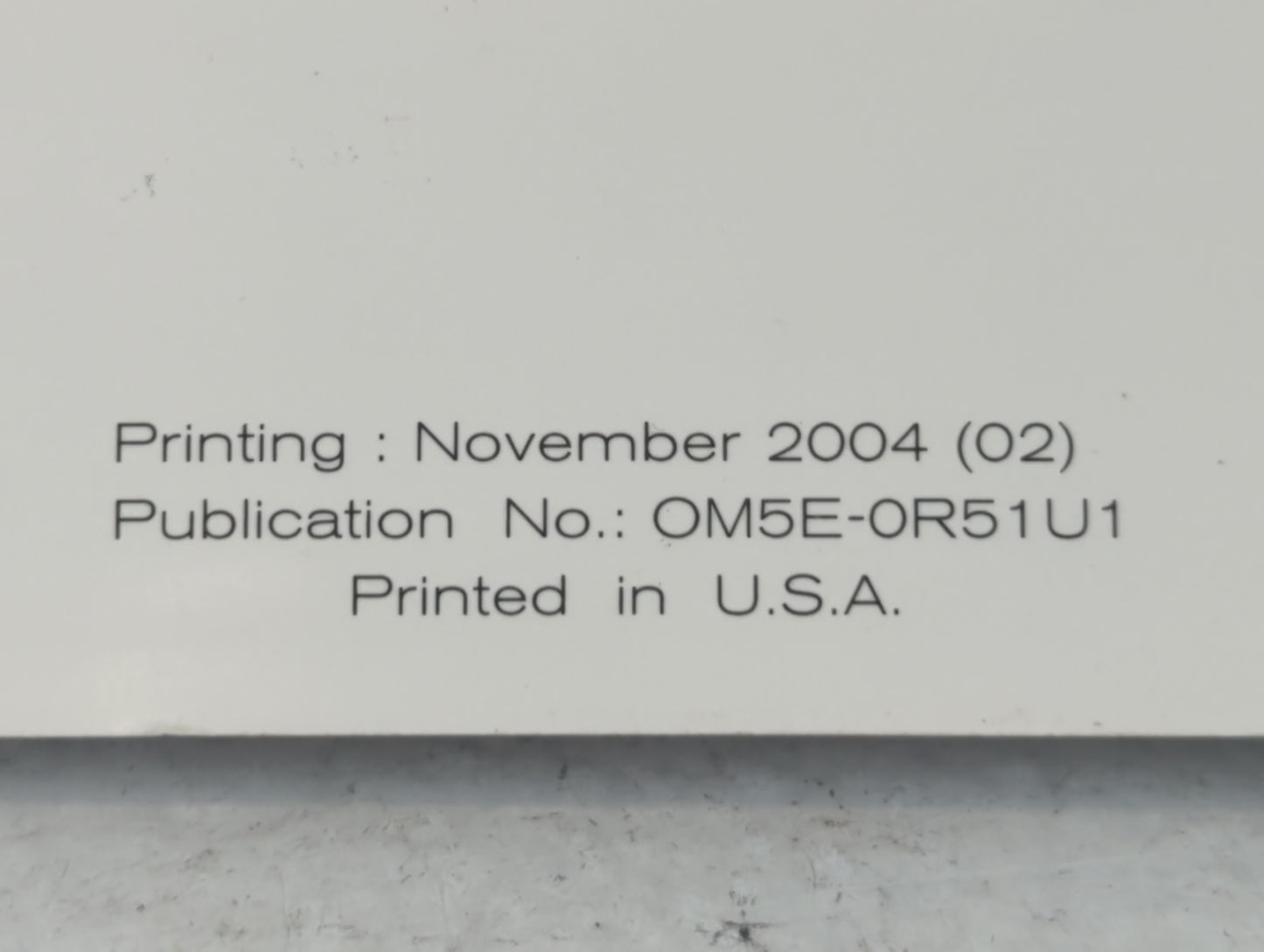 2005 Nissan Pathfinder Owners Manual Book Guide P/N:OM5E-0R51U1 OEM Used Auto Parts - Oemusedautoparts1.com