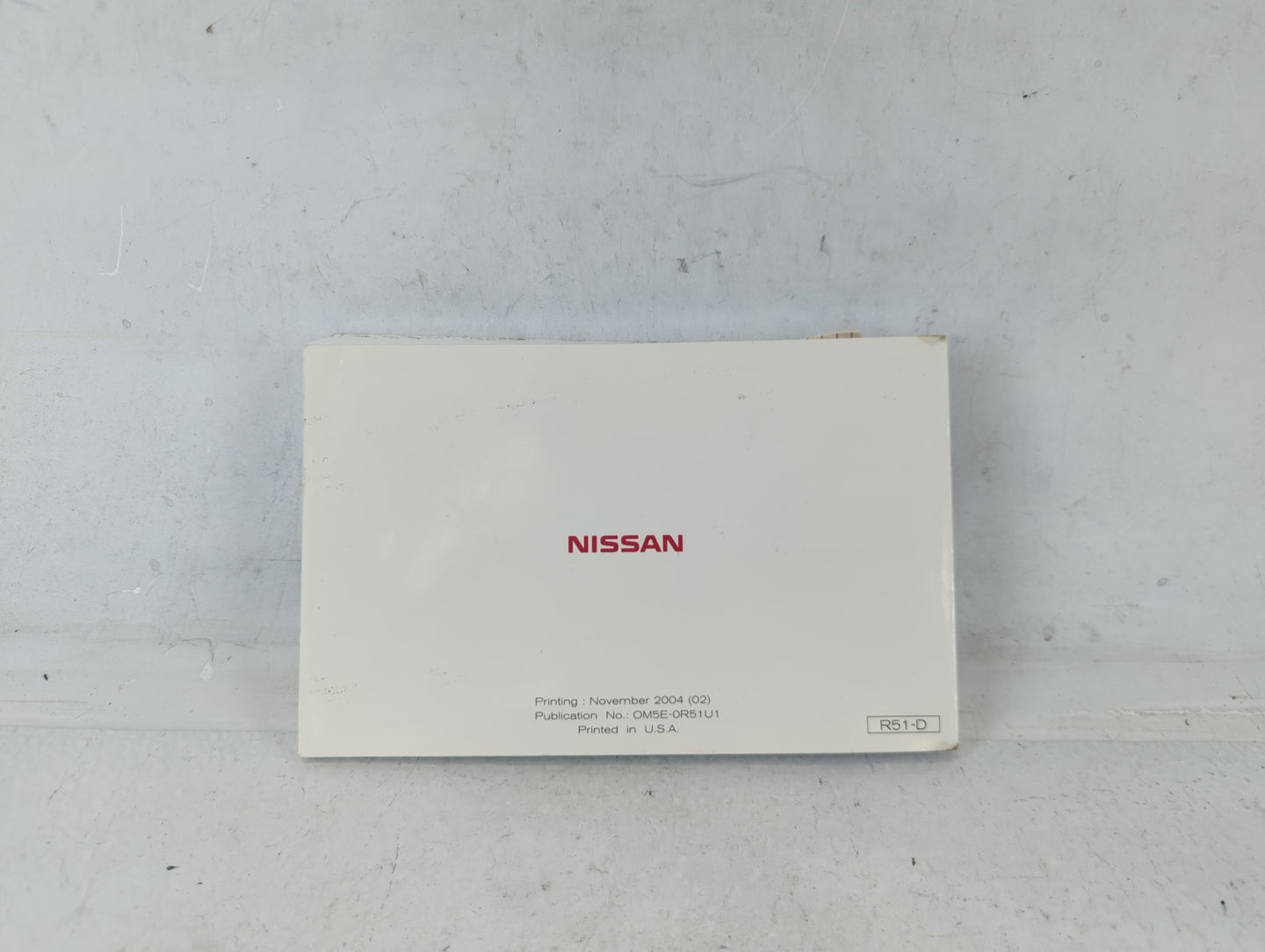 2005 Nissan Pathfinder Owners Manual Book Guide P/N:OM5E-0R51U1 OEM Used Auto Parts - Oemusedautoparts1.com