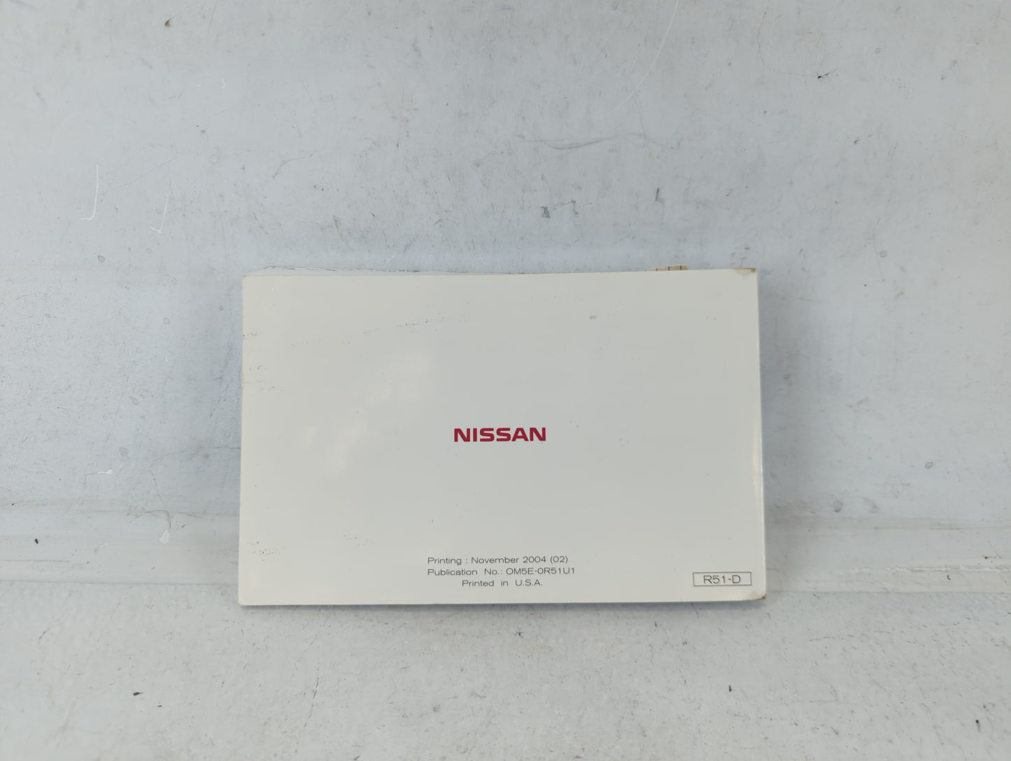 2005 Nissan Pathfinder Owners Manual Book Guide P/N:OM5E-0R51U1 OEM Used Auto Parts - Oemusedautoparts1.com