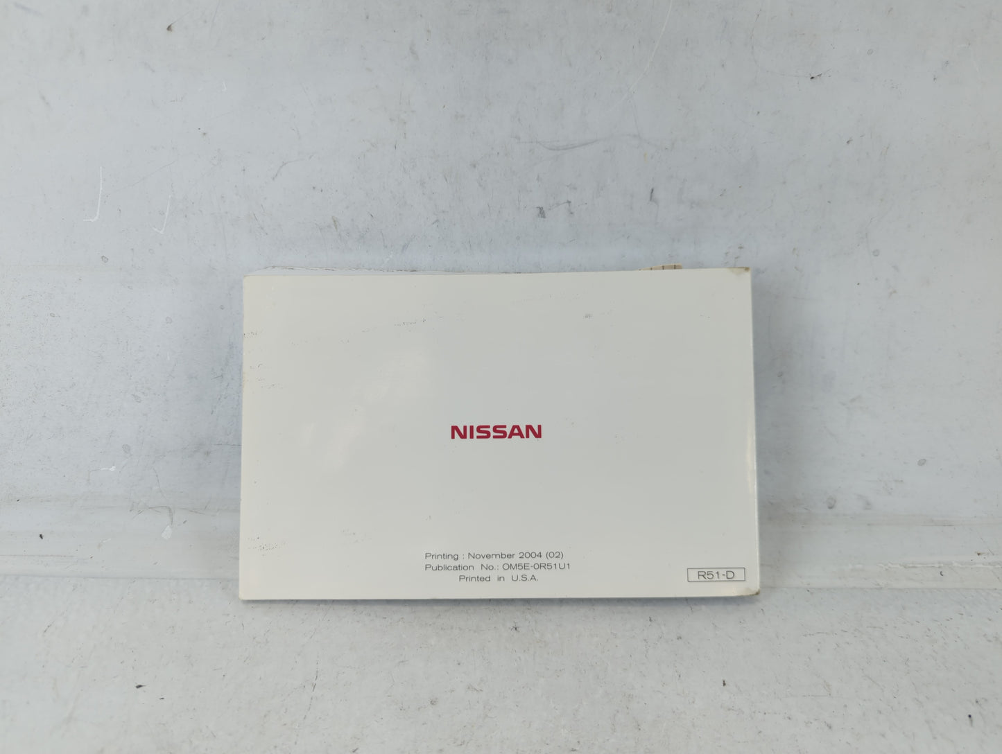 2005 Nissan Pathfinder Owners Manual Book Guide P/N:OM5E-0R51U1 OEM Used Auto Parts - Oemusedautoparts1.com