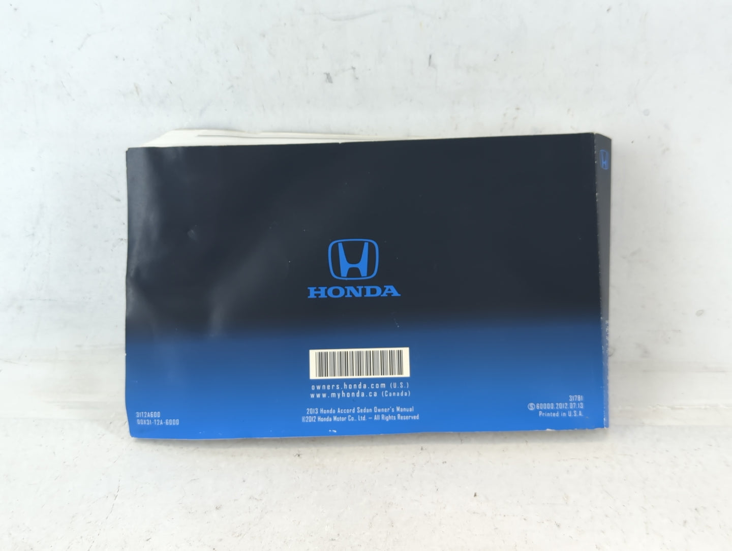 2013 Honda Accord Owners Manual Book Guide OEM Used Auto Parts - Oemusedautoparts1.com