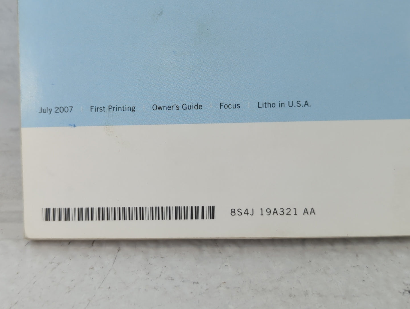 2008 Ford Focus Owners Manual Book Guide P/N:8S4J 19A321 AA OEM Used Auto Parts - Oemusedautoparts1.com