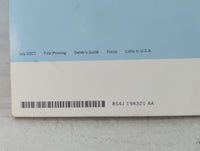 2008 Ford Focus Owners Manual Book Guide P/N:8S4J 19A321 AA OEM Used Auto Parts - Oemusedautoparts1.com