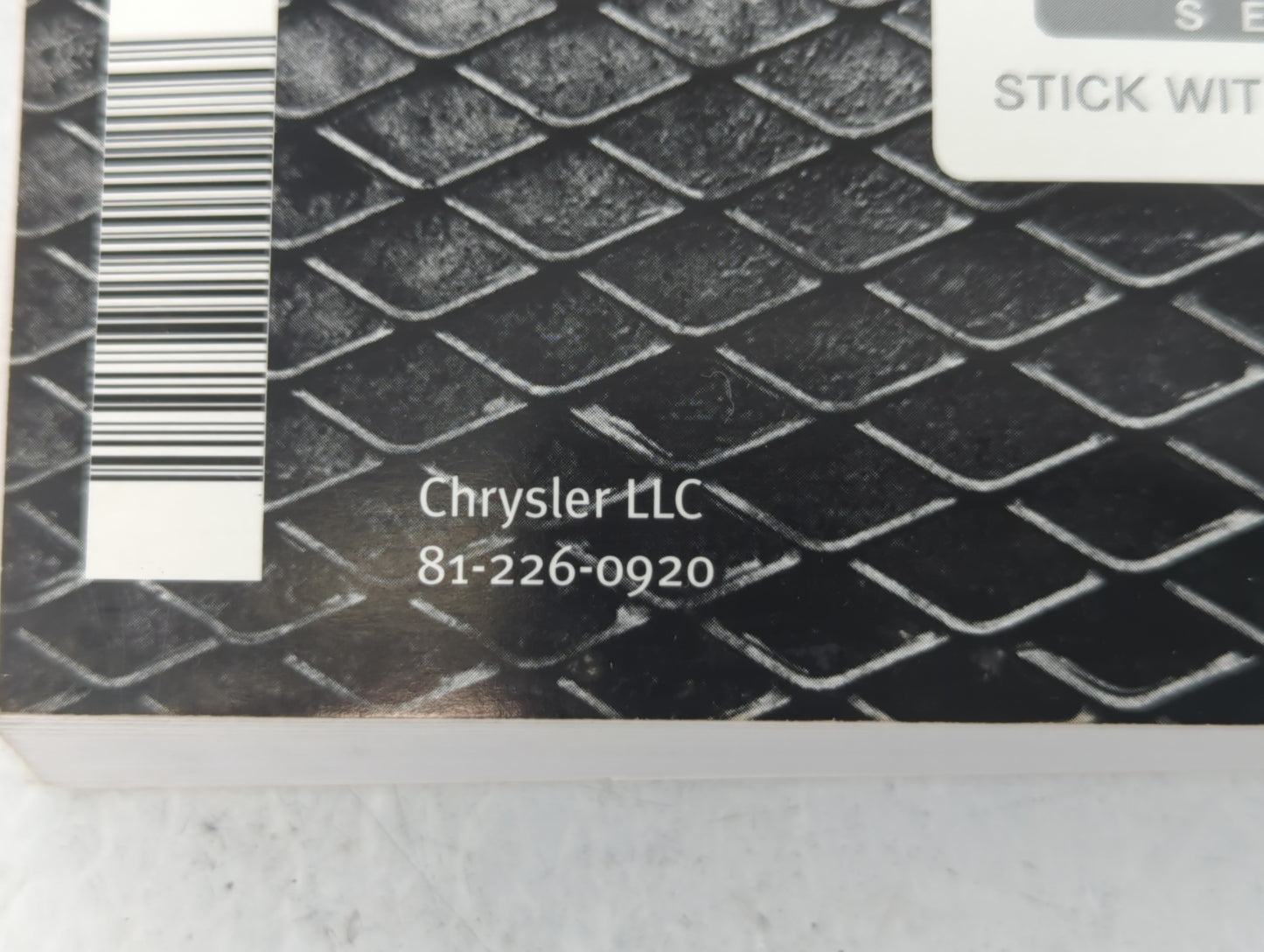 2009 Dodge Charger Owners Manual Book Guide P/N:81-226-0920 OEM Used Auto Parts - Oemusedautoparts1.com