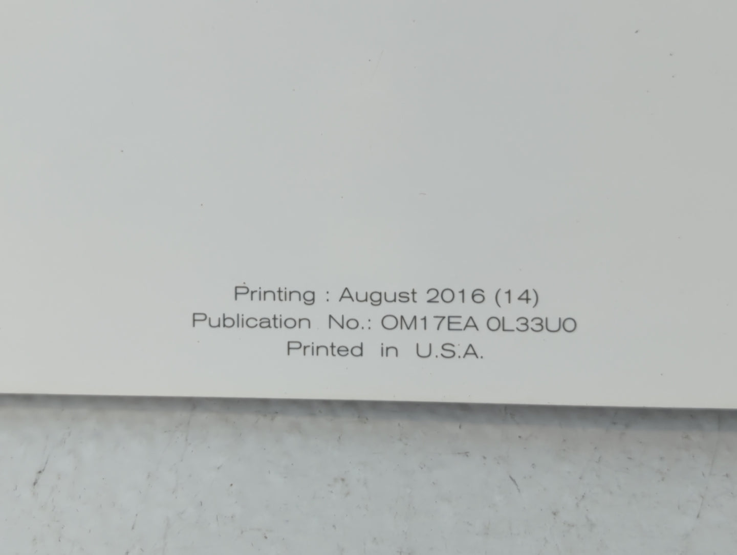 2017 Nissan Altima Owners Manual Book Guide P/N:OM17EA OL33U0 OEM Used Auto Parts - Oemusedautoparts1.com