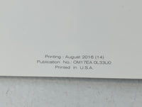 2017 Nissan Altima Owners Manual Book Guide P/N:OM17EA OL33U0 OEM Used Auto Parts - Oemusedautoparts1.com