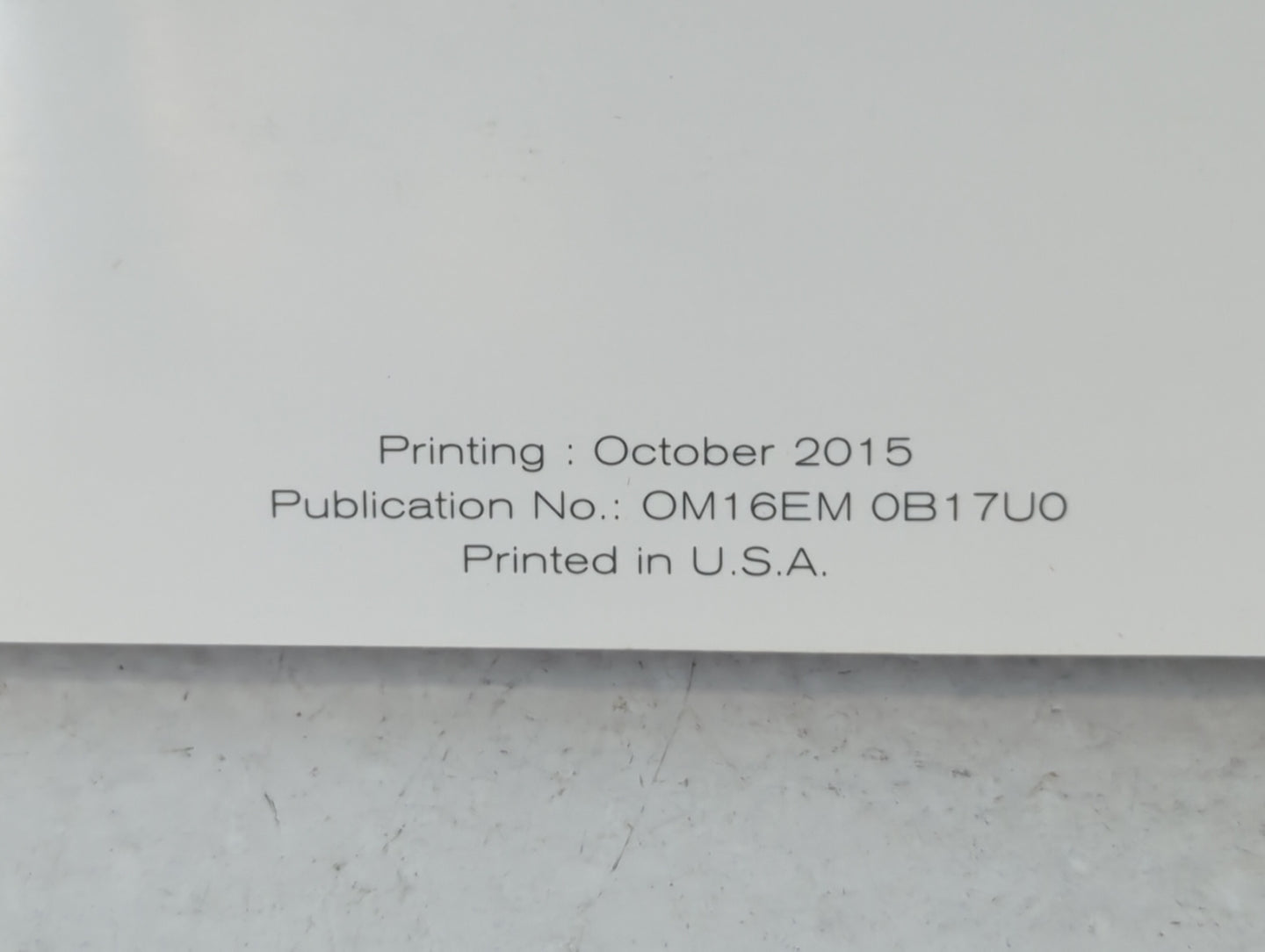2016 Nissan Sentra Owners Manual Book Guide P/N:OM16EM 0B17U0 OEM Used Auto Parts - Oemusedautoparts1.com