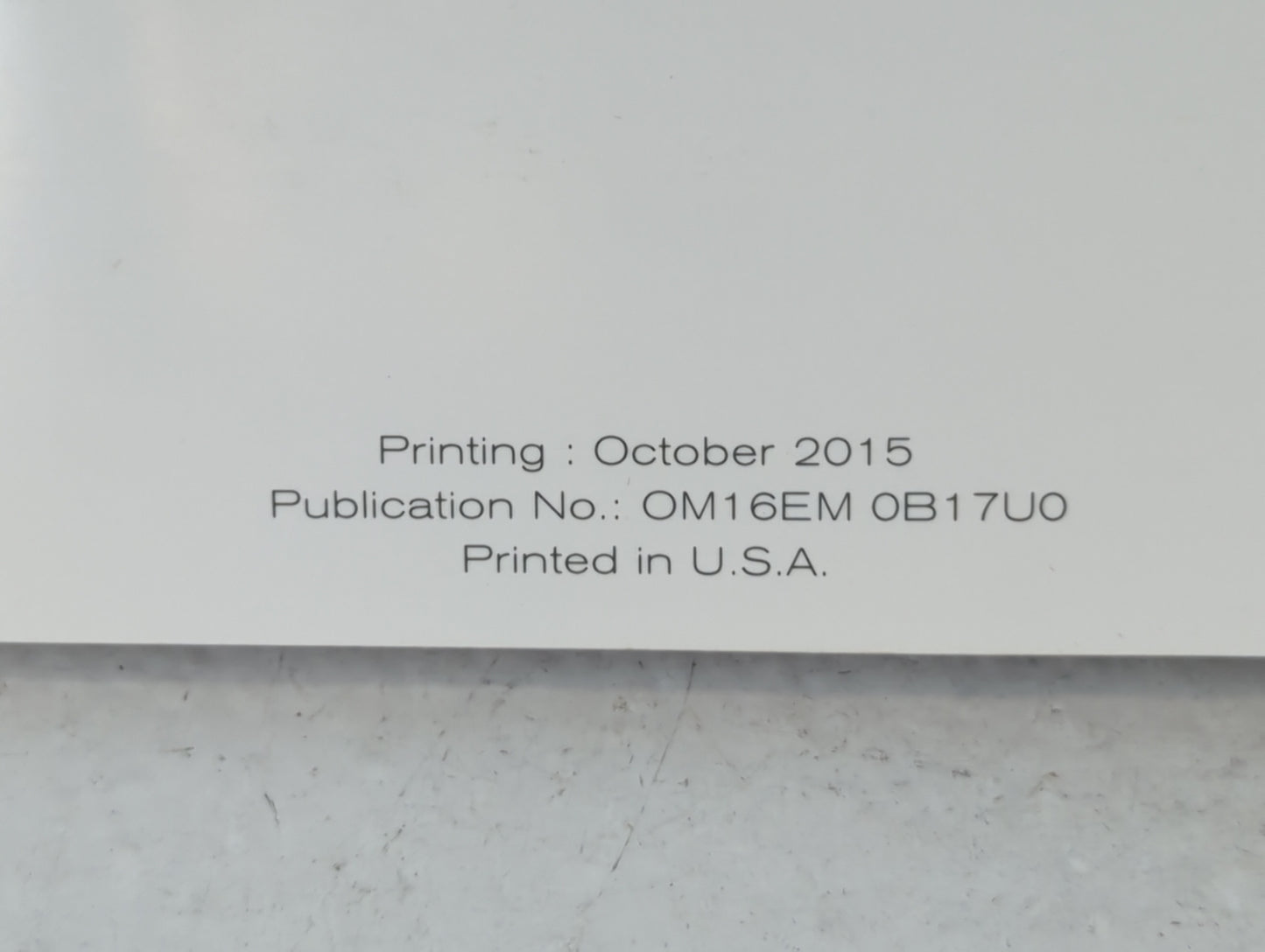 2016 Nissan Sentra Owners Manual Book Guide P/N:OM16EM 0B17U0 OEM Used Auto Parts - Oemusedautoparts1.com