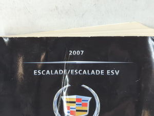 2007 Cadillac Escalade Esv Owners Manual Book Guide P/N:15854796 C OEM Used Auto Parts