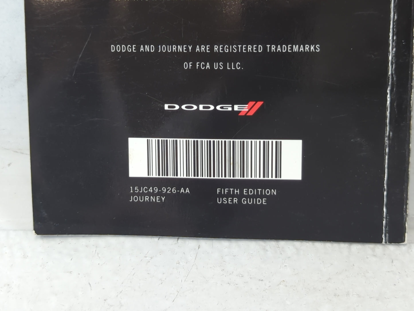 2015 Dodge Journey Owners Manual Book Guide P/N:15JC49-926-AA OEM Used Auto Parts - Oemusedautoparts1.com