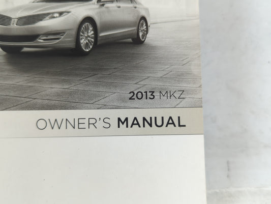 2013 Lincoln Mkz Owners Manual Book Guide P/N:DH6J 19A321 AA OEM Used Auto Parts