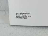 2011 Audi A5 Owners Manual Book Guide P/N:111 561 8T3 23 OEM Used Auto Parts - Oemusedautoparts1.com
