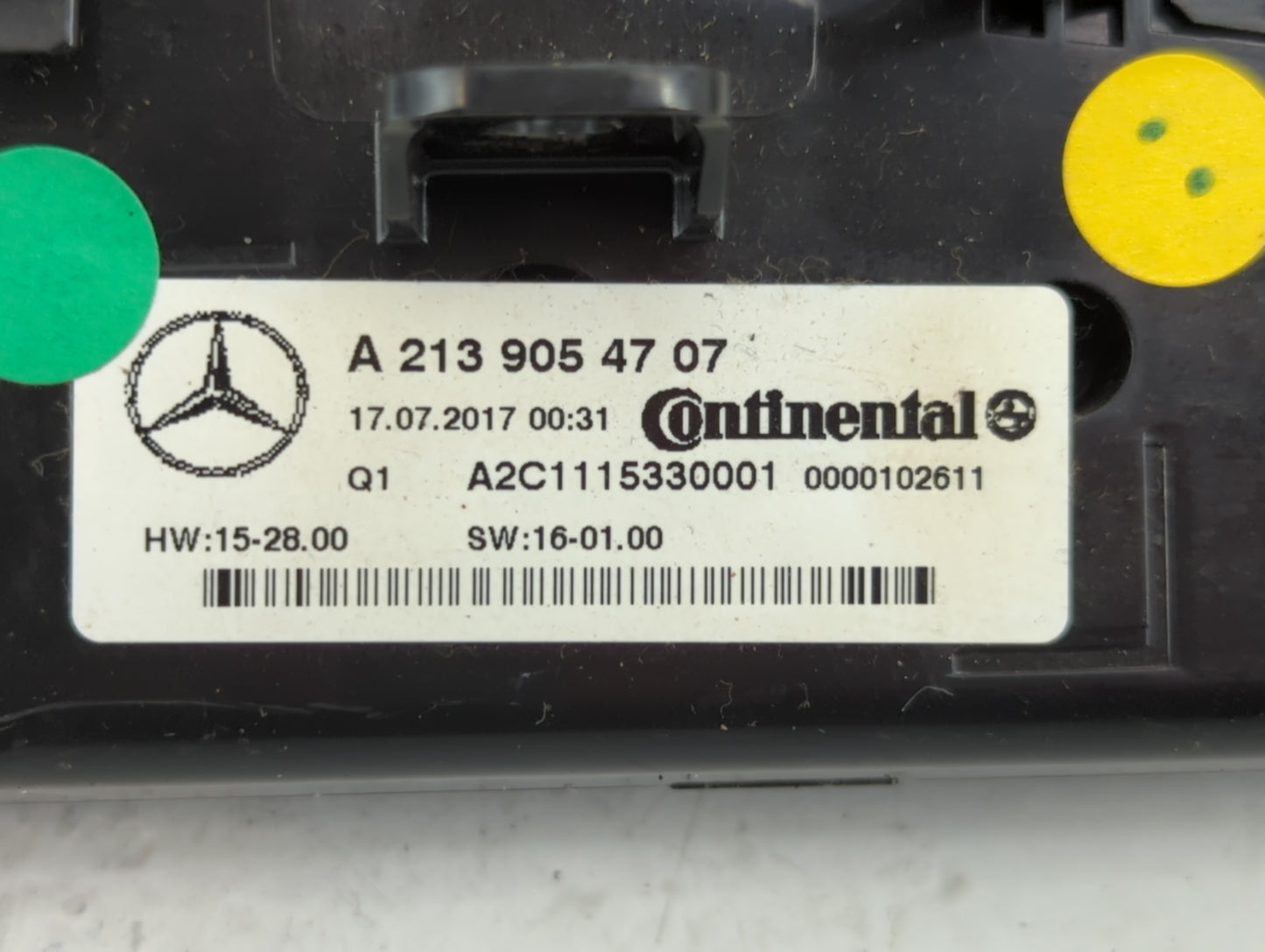 2017-2020 Mercedes-Benz E300 Climate Control Module Temperature AC/Heater Replacement P/N:A 213 905 47 07 Fits OEM Used Auto Parts - Oemusedautoparts1.com