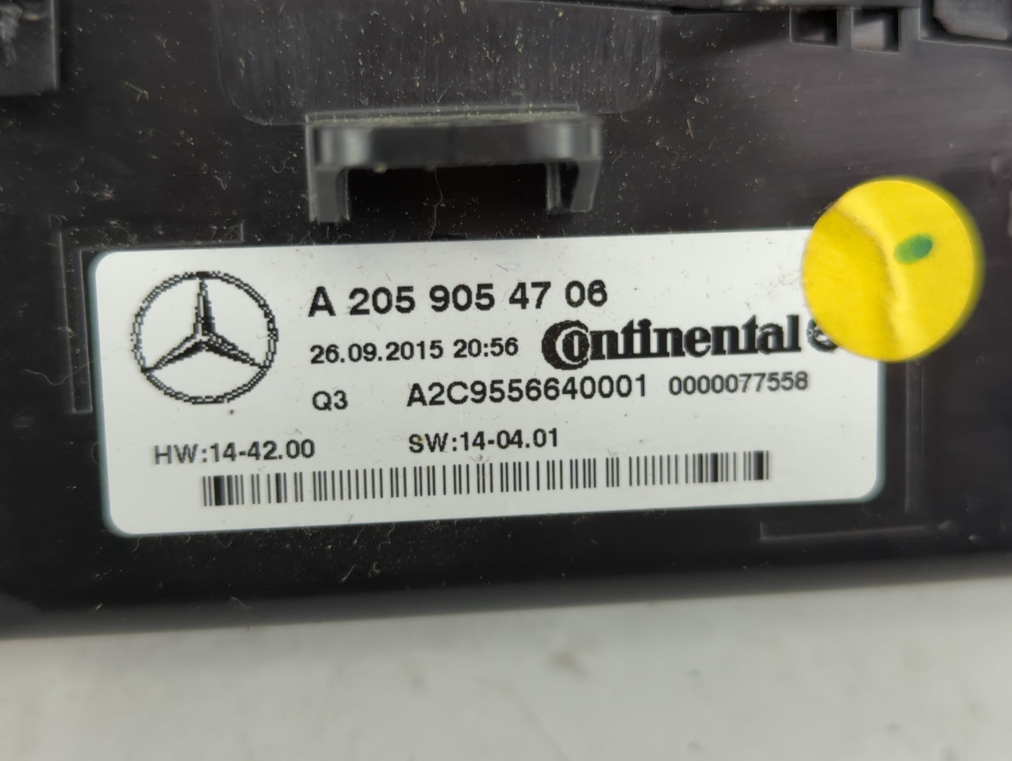 2015-2019 Mercedes-Benz C300 Climate Control Module Temperature AC/Heater Replacement P/N:A2C91725100 A 205 905 47 06 Fits OEM Used Auto Parts - Oemusedautoparts1.com